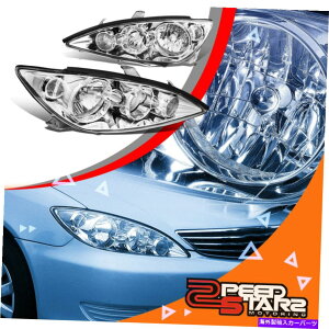 USwbhCg 05-06g^JXV30N[nEWOwbhCgNAR[i[TChvLbg FOR 05-06 TOYOTA CAMRY XV30 CHROME HOUSING HEADLIGHT CLEAR CORNER SIDE LAMP KIT