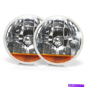 USwbhCg Ao[^[MAutoLoc𓋍ڂwrAC7 "C`nQYAZu Snake-Eye 7" Inch Halogen Lens Assembly with Amber Turn Signal Pair AutoLoc