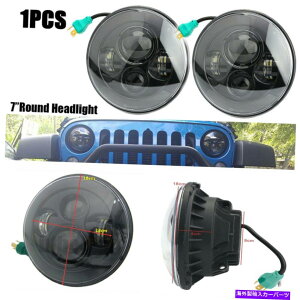 USwbhCg Jeep Wrangler TJ yĵ߂7 ''EhLEDwbhCgHI / LOr[vWFN^[yA 7'' Round LED Headlights Hi/Lo Beam Projector Pair For Jeep Wrangler TJ CJ YJ