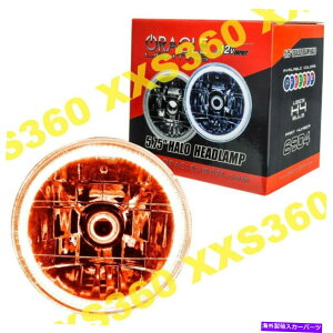 USwbhCg Oracle Sealed Beam 5.75 "HalowbhCgOɐݒuꂽLED / SMDߐF ORACLE Sealed Beam 5.75" Halo HEADLIGHT Pre-Installed LED/SMD AMBER