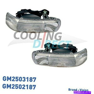 US�w�b�h���C�g �w�b�h�����v�r�W����99-02�V�{���[�V���o�[�h00-06�x�O�^�z�y�A HeadLamp VISION 99-02 Chevrolet Silverado 00-06 Suburban Tahoe PAIR BOTH SET�y���s�A���i�z