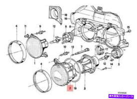 USヘッドライト 純正BMW E30カブリオクーペセダン左イエローランプレンズOEM 63121385635 Genuine BMW E30 Cabrio Coupe Sedan Left Yellow Lamp Lens OEM 63121385635