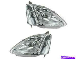 USヘッドライト 2002-2003ホンダシビックSIハッチバックB772XRのヘッドライトアセンブリ Headlight Assembly Set For 2002-2003 Honda Civic Si Hatchback B772XR