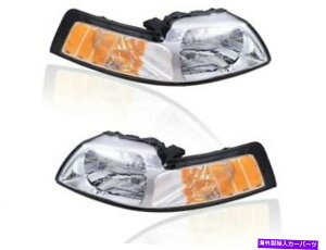 USwbhCg wbhCgAZu1999N2000ÑtH[h}X^OB516PN̂߂̃Zbgc܂ Left Headlight Assembly Set For 1999-2000 Ford Mustang B516PN