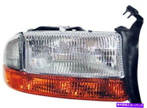 US�w�b�h���C�g �M�����T�C�h�}�[�J�[RH / Dakota��Durango�̐V���������p�w�b�h���C�g New Replacement Headlight With Signal & Side Marker RH / FOR DAKOTA & DURANGO�y���s�A���i�z