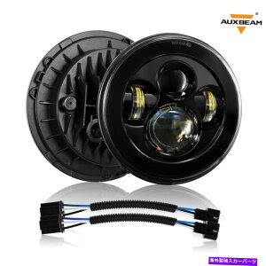 USwbhCg Auxbeam 7 "C`vWFN^[LEDwbhCgtBbgW[vO[97-18 JK TJ LJubN AUXBEAM 7"inch Projector LED Headlights Fit Jeep Wrangler 97-18 JK TJ LJ Black