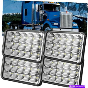 USwbhCg P[XT800 T400 T600 W900B W900̂߂4×6 "75W LEDwbhCgɂ̓[XNGAv 4x6" 75W LED Headlight Hi Low Square Lamp For Kenworth T800 T400 T600 W900B W900