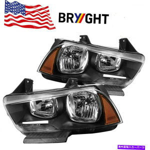 USwbhCg 2011-2014 Dodge Charger HalogenwbhCgwbhvE+EBLK 2011-2014 Dodge Charger Halogen Headlights Headlamps Replacement Left+Right BLK