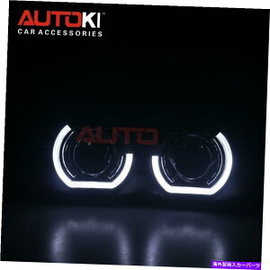 USwbhCg Autoki 3.0 "LED Angel Eyes + BiLZmYvWFN^[wbhCg̃J[̌t AUTOKI 3.0" LED Angel Eyes + Bi Xenon Lens Projector Headlight For Car Retrofit