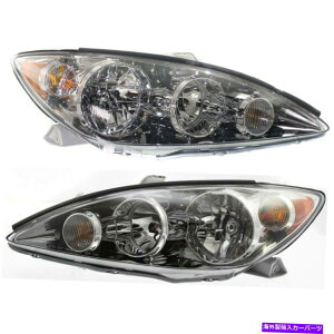 USwbhCg Headlight 2005-2006g^J[ẼN[nEWO2PC Headlight Set For 2005-2006 Toyota Camry Left and Right Chrome Housing 2Pc