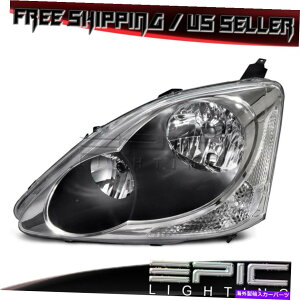 US�w�b�h���C�g 2004-2005 Honda Civic Si�̃w�b�h�����v�w�b�h���C�g - ���̉^�]�葤LH Headlamp Headlight for 2004-2005 HONDA CIVIC SI - Left Driver Side LH�y���s�A���i�z