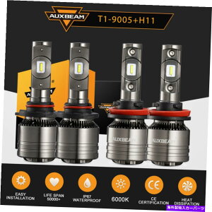 USwbhCg Chevy Silverado / GMC Sierra 1500 07-13̂߂Auxbeam 9005 H11 LED̃wbhCg̓d AUXBEAM 9005 H11 LED Headlight Bulbs for Chevy Silverado / GMC Sierra 1500 07-13