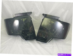 US�w�b�h���C�g 2009�N - 2013 Ford F150���ڒu���N���X�^���w�b�h���C�g�Z�b�g�X���[�N�����Y For 2009 - 2013 Ford F150 Direct Replacement Crystal Headlight Set Smoke Lens�y���s�A���i�z