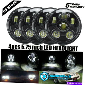 USwbhCg 4s[X5.75 "5-3 / 4"C`LEDwbhCgHi-Lor[Cg4DvWFN^[Y 4Pcs 5.75" 5-3/4" inch LED Headlight Hi-Lo Beam Light 4D Projector Lens