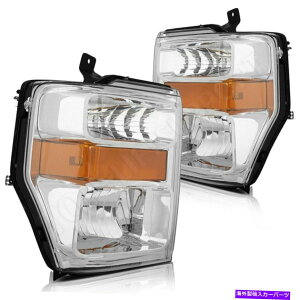 USwbhCg FITS 2008-2010tH[hF250 F350 F450vWFN^[wbhCgwbhv̌ Fits 2008-2010 Ford F250 F350 F450 Projector Headlights Headlamp Replacement