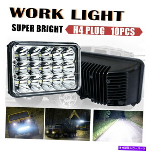 USwbhCg 10yA6 "^LEDƋ쓮CgtHOvIt[hATVgbN[^[6500K 10 Pairs 6" Flood LED Work Driving Light Fog Lamp Offroad ATV Truck Motor 6500K