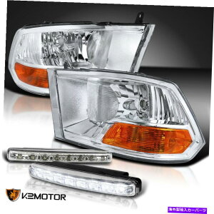 USwbhCg 09-19_bWRAM 1500 2500 3500_ChN[wbhCg+ 8-LEDop[ 09-19 Dodge Ram 1500 2500 3500 Diamond Chrome Headlights+8-LED Bumper