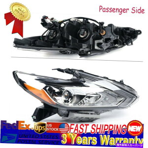 US�w�b�h���C�g 2016�N - 2018�N���Y�A���e�B�}�w�b�h���C�g�n���Q��RH w / O LED DRL�N�����w�b�h�����v For 2016 - 2018 Nissan Altima Headlights Halogen RH W/O LED DRL Chrome Headlamps�y���s�A���i�z