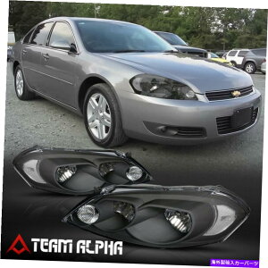 USwbhCg tBbg2006-2016V{[Cp/eJ[ubN/NA]NX^R[i[wbhCg Fits 2006-2016 Chevy Impala/Monte Carlo [Black/Clear] Crystal Corner Headlight