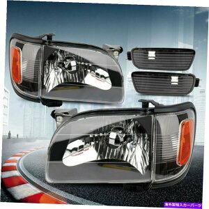 USwbhCg 2001-2004̂߂̃wbhCgAZug^^R}NACg+op[v Headlights Assembly For 2001-2004 Toyota Tacoma Clear Light+Bumper Lamps Replace