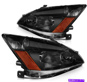 USwbhCg tBbg̃yAz_AR[hZ_2003-2007wbhCgAZuhCo[+q Pair of Fits Honda Accord Sedan 2003-2007 Headlights Assembly Driver + Passenger