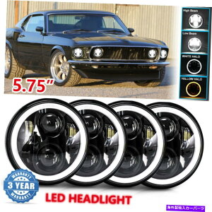 USwbhCg hbg5.75 "C`5 3/4EhLEDwbhCgDRLtBbgtH[hGalaxie 500 1962-1974 Ltd DOT 5.75"inch 5 3/4 Round LED Headlight DRL Fit Ford Galaxie 500 1962-1974 LTD