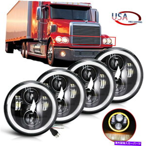 USwbhCg 4s[X5 3/4 "5.75"vWFN^[N[LEDwbhCgV[r[n[Ovd 4PCS 5 3/4" 5.75g Projector CREE LED Headlights Sealed Beam Halo Ring Lamp Bulbs