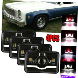 US�w�b�h���C�g 4�s�[�X4×6 �C���`LED�w�b�h���C�gHI / LO 120W FIT Chevrolet El Camino 1976-1987 4pcs 4x6 inch LED Headlights Hi/Lo 120W Fit for Chevrolet El Camino 1976-1987�y���s�A���i�z
