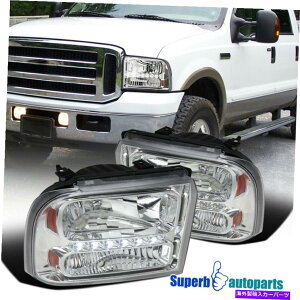 USwbhCg 2005N2007N5505-07 F250 F350 F450X[p[f[eB̃GNXJ[VLEDXgbvwbhCg For 2005-2007 05-07 F250 F350 F450 Super Duty Excursion LED Strips Headlights