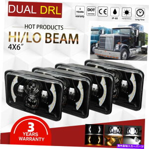 USwbhCg P[XT400 T600 T800 W900L W900BNVbN120/132p4×6 "LEDwbhCgAo[ 4x6" LED Headlight Amber for Kenworth T400 T600 T800 W900L W900B Classic 120/132