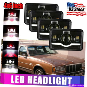 US�w�b�h���C�g 4×120W 4×6 LED�w�b�h���C�gHi-Lo�V�[���r�[���t�B�b�g�r���C�b�N�T�}�Z�b�g���[�W���[�G�X�e�[�g���S�� 4x120W 4x6Led Headlight Hi-Lo Sealed Beam Fit Buick Somerset Regal Estate Wagon�y���s�A��