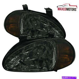 USwbhCg 1993N1997N̉̂߂̉̂߂̃X[NW /VOiv̎ւHonda Del Sol 2-In-1wbhCg Smoke For 1993-1997 Honda Del Sol 2-In-1 Headlights w/ Signal Lamps Replacement