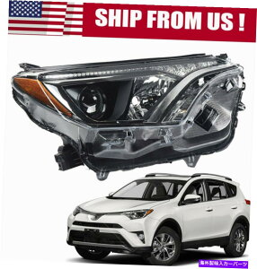 USwbhCg 2016-2018g^RAV4nQwbhCgEwbhv2.5LN[SAE For 2016-2018 Toyota RAV4 Halogen Headlight Right Side Headlamp 2.5L Chrome SAE