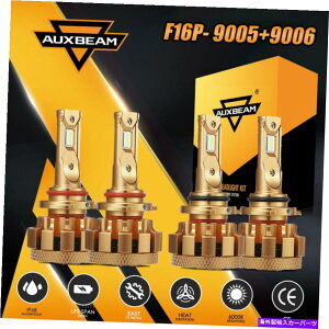 USwbhCg AUXBeam 9005 9006R{LEDwbhCgdLbg6000K邢HI LOr[F16 AUXBEAM 9005 9006 Combo LED Headlight Bulb Kit 6000K Super Bright Hi Lo Beam F16