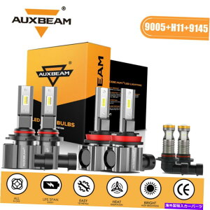 USwbhCg AuxBeam H11 9005 9145 Dodge Ram 1500 2500 2009 2009-2012̂߂̃wbhCg̓d𓱂܂ AUXBEAM H11 9005 9145 LED Headlight Bulbs for Dodge Ram 1500 2500 3500 2009-2012