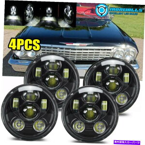 USwbhCg 4X 5.75u5-3 / 4vvWFN^[LEDwbhCgH5006V{[RxbgCp̂߂̃tBbg 4x 5.75" 5-3/4" Projector LED Headlight H5006 Fit for Chevy Corvette Impala