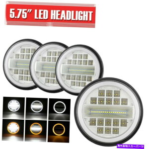 USwbhCg 4s[X5 3/4 "5.75vWFN^[LEDwbhCgV[r[OVg̖DRL̓d 4PCS 5 3/4" 5.75 Projector LED Headlights Sealed Beam Ring Angel Eyes DRL Bulbs