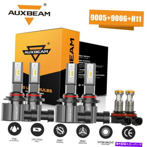 USwbhCg Auxbeam H11 9006 9005 LEDwbhCg+̂߂̖09-2013 RAV4 06-2011 AUXBEAM H11 9006 9005 LED Headlight+Fog for Toyota Corolla 09-2013 RAV4 06-2011