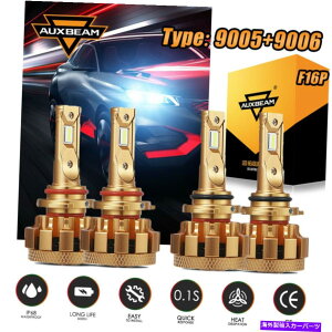 USwbhCg AUXBeam 9005 + 9006R{LEDNissan Titan 2004-2015 6000K̂߂̃wbhCgdLbg AUXBEAM 9005+9006 Combo LED Headlight Bulb Kit For Nissan Titan 2004-2015 6000K