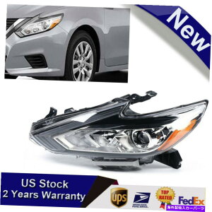 USwbhCg 2016-2018YAltima Halogen w / O LED DRLubÑwbhCgTChtBbg Headlights Left Side Fits for 2016-2018 Nissan Altima Halogen W/O LED DRL Black