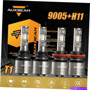 USwbhCg AUXBeam 9005 + H11 140WR{LEDwbhCgdLbg6500K 8000LM HI LOr[T1 AUXBEAM 9005+H11 140W Combo LED Headlight Bulbs Kit 6500K 8000lm Hi Lo BeamS T1