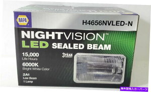 USwbhCg NAPAiCgrW6000K LEDV[[r[vd邢H4656NVLED-N Napa NightVision 6000K LED Sealed Low Beam Lamp Bulb Bright White H4656NVLED-N