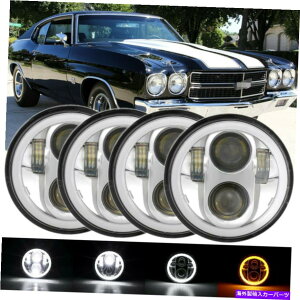 USwbhCg 4s[Xhbg5.75 5-3 / 4 LEDwbhCgChevy Corvette Chevellê߂Hi-LovWFN^[ 4PCS DOT 5.75 5-3/4 LED Headlights Hi-Lo Projector For Chevy Corvette Chevelle