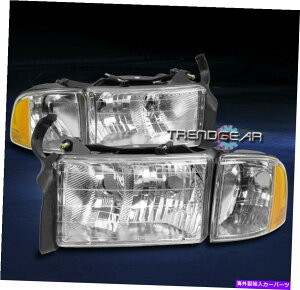 USwbhCg 1999-2001 RAM 1500X|[csbNAbvwbhCgW /R[i[^[VOivN FOR 1999-2001 RAM 1500 SPORT PICKUP HEADLIGHT W/CORNER TURN SIGNAL LAMP CHROME