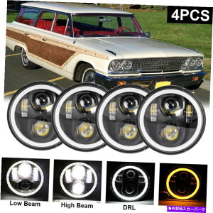 USwbhCg 4s[X5 3/4 "5.75"vWFN^[LEDwbhCgtH[hJg[XN̂߂̖r[ 4PCS 5 3/4" 5.75" Projector LED Headlights Sealed Beam For Ford Country Squire