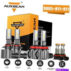 USwbhCg Honda Pilot 2006 2007 2008 2008-2018 AuxbeamLEDwbhCgɂ/ LO +tHOCg For Honda Pilot 2006 2007 2008-2018 AUXBEAM White LED Headlight Hi/Lo+Fog Lights