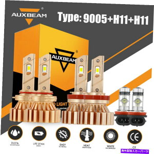 USwbhCg 2013N2014N2014N2015Nz_AR[hR{LEDwbhCg+[r[+tHOCgLbg For 2013 2014 2015 Honda Accord Combo LED Headlight High+Low Beam+Fog Light Kit