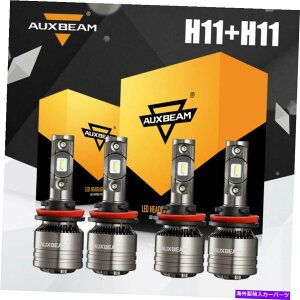 USwbhCg 4x H11 H9+[r[R{140W 16000LM LEDwbhCgdLbg6500KzCg 4x H11 H9 High + Low Beam Combo 140W 16000LM LED Headlight Bulbs Kit 6500K White