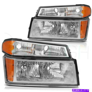 USwbhCg 2004-2012V{[Rh/ GMCLjIwbhCgAZuLbgyǍ For 2004-2012 Chevy Colorado/GMC Canyon Headlights Assembly Kit Pair Replacement
