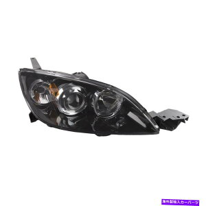 USwbhCg wbhCgEqubNnQtBbg04-09}c_3nb`obN5hA Headlight Right Passenger Black Halogen Fits 04-09 Mazda 3 Hatchback 5 Door